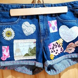 Embellished Denim Women Shorts